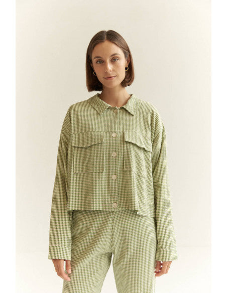 Eriphia Vichey Print Windbreaker Shirt